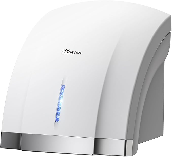 Hand Dryer 110V Compact Commercial Hand Dryer Automatic Electric Air Dryers with Warm n Cold Air Switch for Home or Commercial Bathrooms, 3Pin Plug in Version