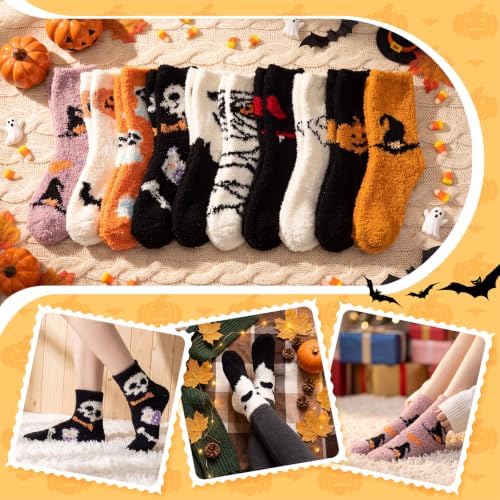 Jeyiour 30 Pairs Fuzzy Socks Bulk Warm Gifts for Adults Employee