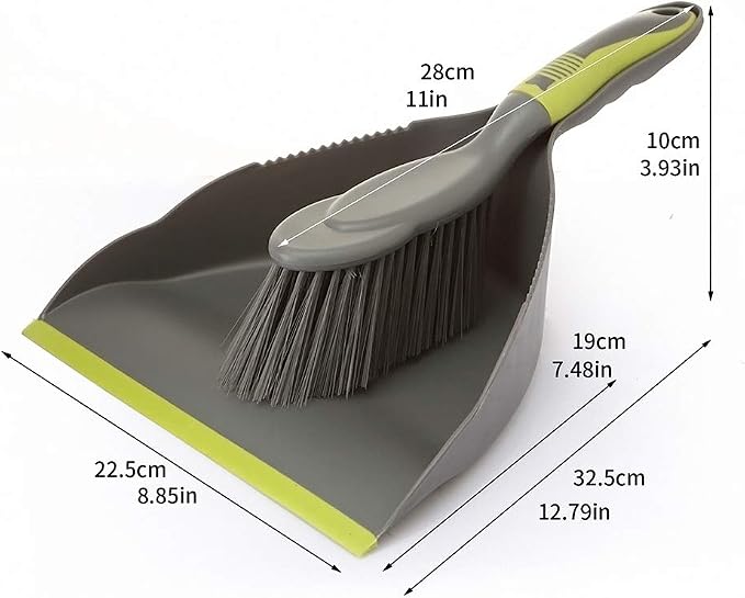 WDDBHSKN Dust pan Broom Dustpan Brush - Dust Pans with Brush, Dustpan and Brush Set, Handheld Broom and Dustpan Set are Used to Clean Kitchens, Floors, Tables, and Animal Cages.