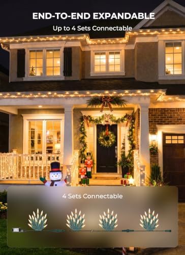 LED Christmas Lights Indoor Outdoor, 66FT 200 Count Mini String Lights