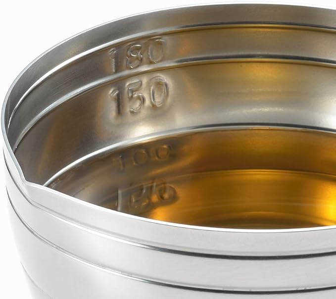 Cooking Iroha YJ2771 Stainless Steel Measuring Cup, 6.8 fl oz (200 ml)