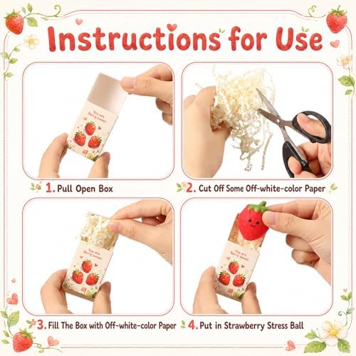 24 Sets Strawberry Gifts You are Berry Party Favors with Boxes
