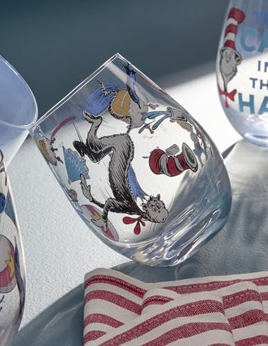 Lenox Dr. Seuss Cat in the Hat Tumblers, Set of 4