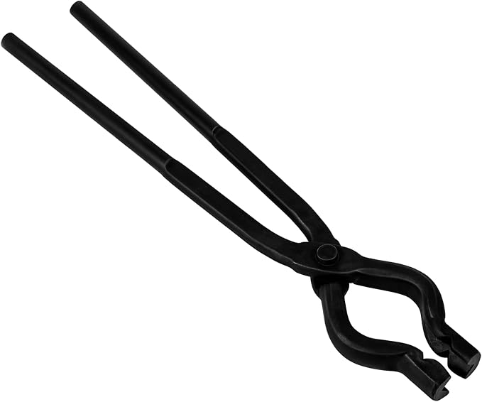 Blacksmith Hammer & Forge Tools Kit - Starter Beginner Making Knife Kit With Anvil, Wolf Jaw Tongs & V-bit Tongs