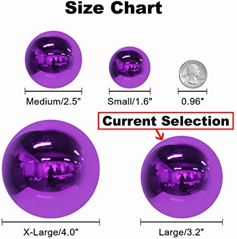 Iris Purple 3.2" Large Christmas Balls - Christmas Tree Decoration Ornaments Shatterproof Hanging Balls for Birthday Halloween Holiday Wedding Decorations Set of 24pcs