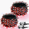 2 Pack 200 LED Christmas Lights 13 Modes Extendable Christmas Tree Lights