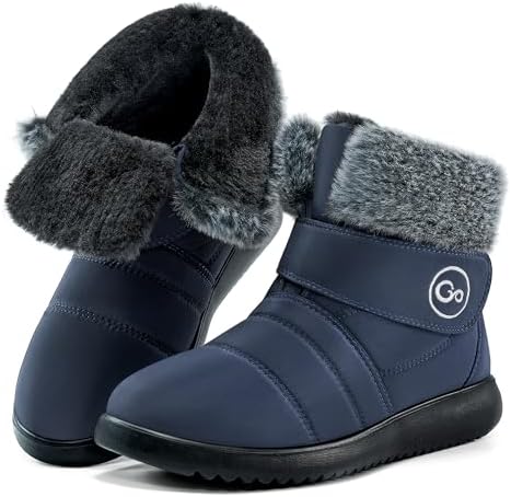Reimferce Womens Snow Boots for Winter: Comfortable & Warm for All Day Wear - Waterproof Non Slip Booties for Commute Outdoor Walking