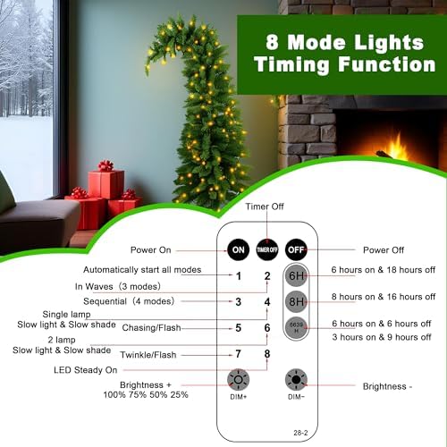 5.8 FT Prelit Artificial Christmas Tree,Xmas Tree Holiday Decor, Dark Green