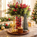 Remerry 34 Pcs Christmas Table Decorations Indoor Xmas Tiered Tray Decor