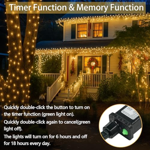 800 LED String Lights, 272FT Super-Long Christmas Lights Outdoor Indoor