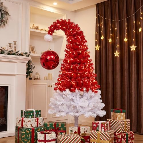 Threan 10 Inch Large Burgundy Shiny Christmas Ball Ornaments