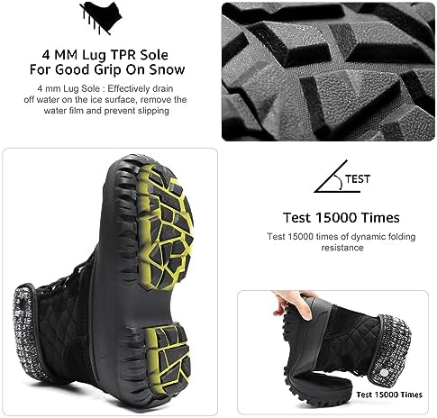 STQ Womens Winter Duck Boots Waterproof Cold Weather Snow Boots