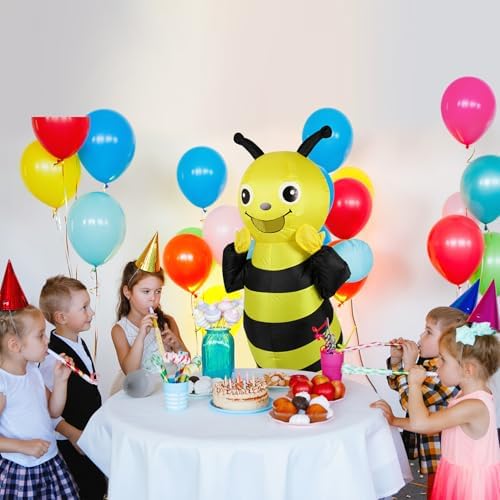 NISUNS Bee Costume Inflatable Costume for Adult & Kids Funny Halloween Costumes Blow up Cosplay