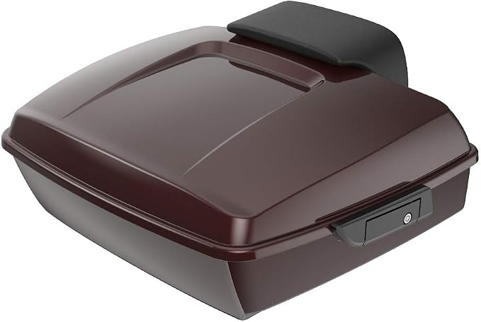 Advanblack Road Glide Tour Trunk Pack Twisted Cherry Chopped Tour Trunk Pack Backrest Pad for '97-'25 Harley Touring Road King Street Glide Electra Glide CVO models