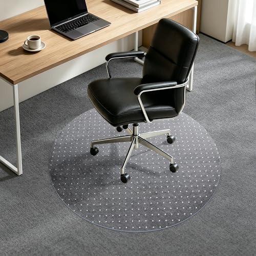 BesWin Office Chair Mat for Carpet, 36'' x 36'' Round, Heavy Duty