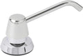 Bobrick B-822 Manual Top Fill Liquid Soap Dispenser 34 fl oz. (1L) Liquid Soap Capacity, 4- Inch Free-Turning Spout for Public Restroom Countertops, Chrome Finish