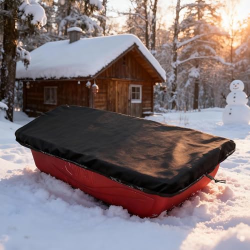 Ice Fishing Sled Travel Cover - Universal Fit 60x24x8, Elastic Edge