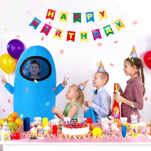 Inflatable Costume for Kids,Halloween Costumes Funny Blow Up Space Suit Costumes,Cosplay Game Fans