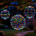 Christmas Decorations,LED Light Balls Outdoor,3 Pack,Multicolor