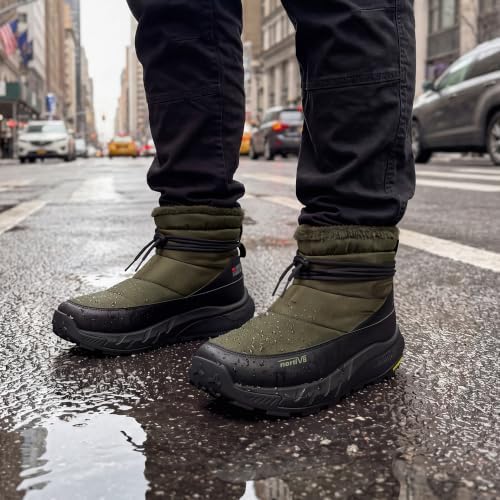 NORTIV 8 Men's Wide Winter Snow Boots Insulated Waterproof Outdoor