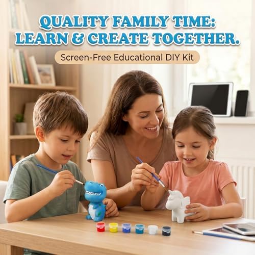 LovesTown Squeeze Painting Kit, 6 PCS Squeeze Toys DIY Animal Paint