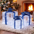 Christmas Decorations,Set of 3 Christmas Lighted Gift Boxes