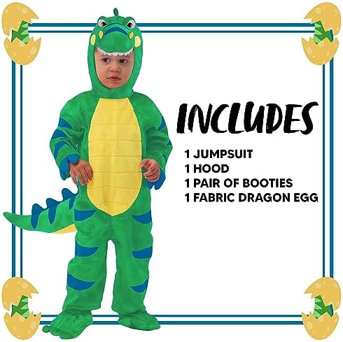 Spooktacular Creations Halloween Dinosaur Costume Kids, T.rex Costume Toddler with Egg for Baby Child Halloween Dressup Party
