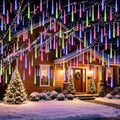 Aukora Outdoor Christmas Lights,Meteor Shower Lights UL Certified