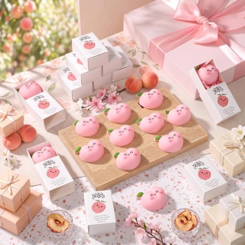 24 Sets Peach Gifts Support Party Favors with Boxes