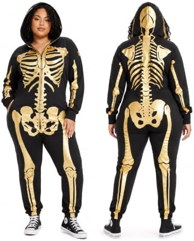 Tipsy Elves Skeleton Halloween Jumpsuit Costume for Women