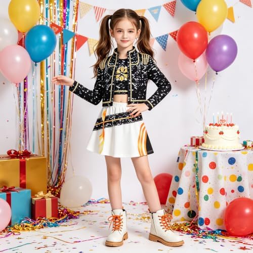 Pop Performer Costume Kids Girls Halloween Costumes Cosplay Outfit Set