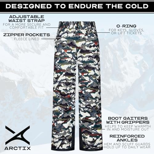 Arctix Kids Snow Pants with Reinforced Knees and Seat