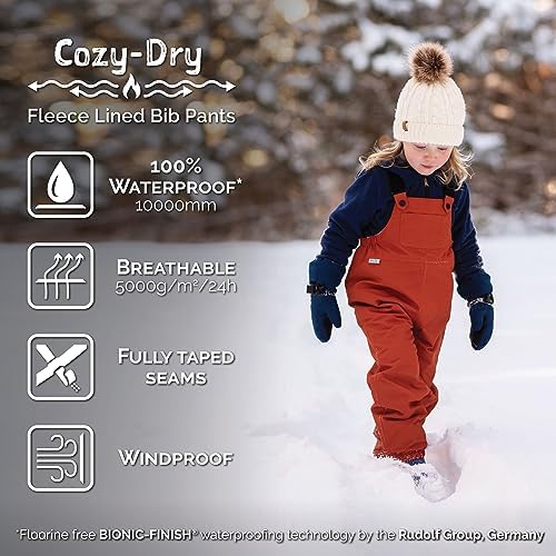 Jan & Jul Cozy-Dry Snow Bib Pants for Toddlers & Kids