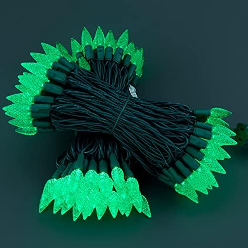 YULETIME 140 Green C6 Christmas String Lights, 2-Set 36 ft 70 One-Piece LED