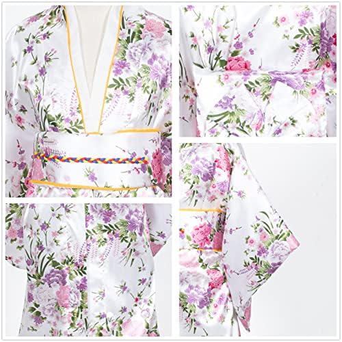 Japanese Traditional Dress Kimono Robe for Kids Girls Costume
