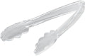 Restaurantware Tongs 100 Pack Of 7 1/2” Heavy-Duty Plastic Kitchen Tongs with Scalloped Edges Disposable Clear Serving Utensils for Hot And Cold Foods Catered Events, Weddings, or Buffets
