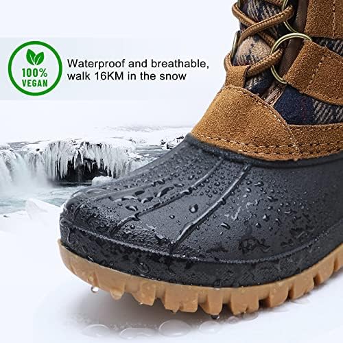 STQ Womens Winter Duck Boots Waterproof Cold Weather Snow Boots