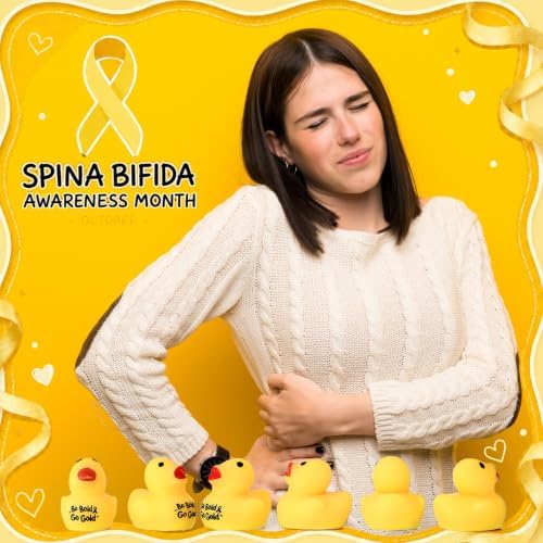 Thenshop 50 Pcs Childhood Cancer Awareness Bulk Duck Relief Favor