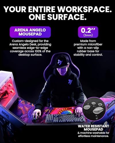 Arozzi Arena Angelo Gaming Desk Pad Crawling Chaos