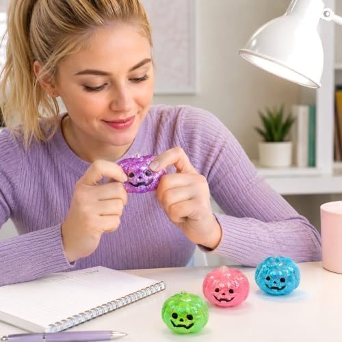 Halloween Pumpkins Squishies Slow Rising Fidget Toys Squeeze Ball