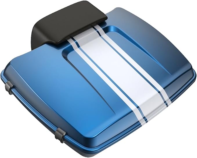 Advanblack Road Glide Tour Trunk Pack Fast Johnnie Razor Tour Trunk Pack Backrest Pad for '97-'25 Harley Touring Road King Street Glide Electra Glide CVO models