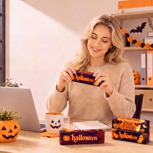 Meooeck 12 Pcs Halloween Fidgets Balls Squeeze Ghost Halloween Party Favors