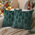 DFXSZ Christmas Tree Pillow Covers 20x20 Set of 2 Christmas Decor Greenstar