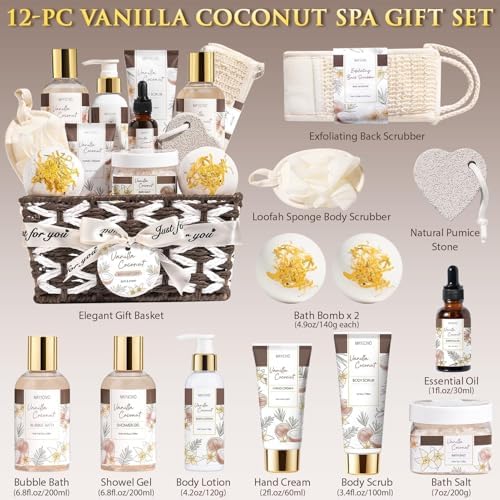Birthday Gifts for Women Spa Gift Baskets Bath Set for Women Self Care Kit