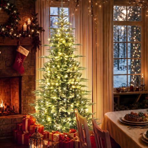 HOLLO STAR 5.5ft Aspen Prelit Christmas Tree, 280 LED Lights, App Control