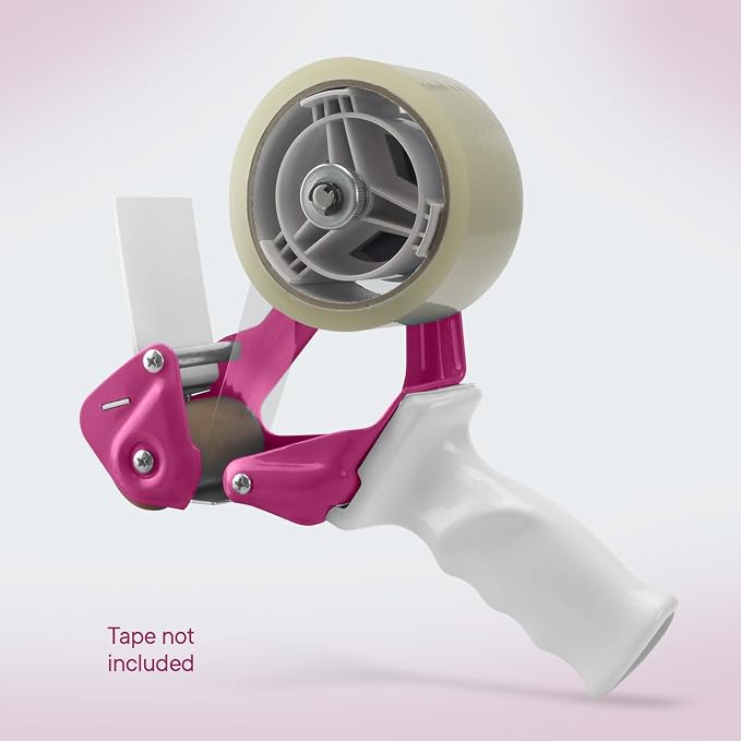 TAPEWELL Heavy Duty Metal Frame Packing Tape Dispenser Gun, 2 inch, Purple | Packing Tape Refills For Dispenser, Shipping Tape For Packing, Moving, Home & Office Use