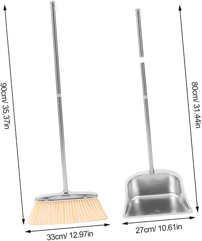 BESTYASH 1Set Broom and Dustpan for Home Cleaning Room Cleaning Shovel with Long Handle for Easy Indoor Outdoor Use for and Housewarming