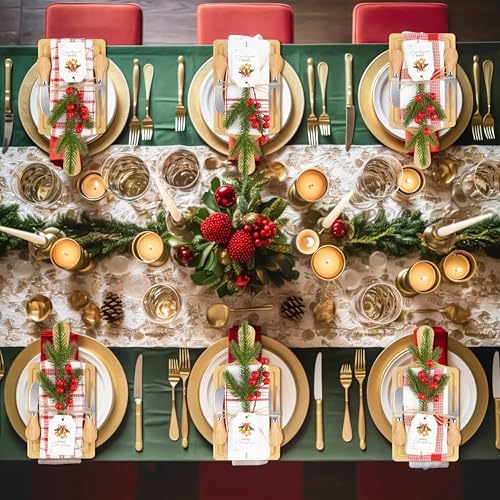 Fayoo 6 Set Christmas Wooden Cutting Board Kit, Kitchen Gift Set