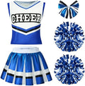Spooktacular Creations Halloween Girl Cheerleader Costume, Cheer Uniform Set, Cheerleading Outfit for Halloween DressUp Party