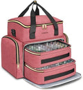 YOREPEK XL Nail Polish Organizer Case for 96 to 100+ Bottles, Pink